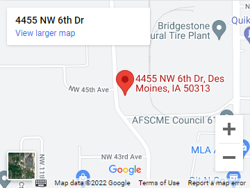 A map of the location of 4 4 5 5 nw 6 th dr.